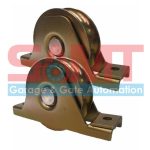 Heavy-duty sliding gate wheels, ideal for automatic gate motors, SAMT Garage & Gate Automation, Australia.