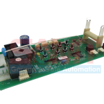 Electronic garage door automation control board with relays and connectors, used in Prestons, New South Wales, Australia.