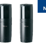 Pair of Nice F210 safety beam sensors for automatic gates, perfect for SAMT gate automation in Prestons, New South Wales, Australia.