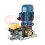 High-power sliding gate opener gear motor for commercial gates by SAMT, designed for Australian conditions in Prestons, New South Wales.