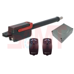 Nice Flor-S black and red articulated arm gate motor actuator for automatic gates in Prestons, New South Wales, Australia