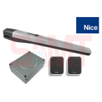 Nice automatic gate opener kit with control box and remotes, ideal for smart garage door opener systems in Australia.