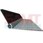 Aluminium brush seal strip with black bristles for garage doors, shown in Prestons, New South Wales, Australia