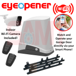 Eye Opener smart garage door opener kit with Wi-Fi camera and remotes, SAMT Garage & Gate Automation, Prestons, New South Wales, Australia.