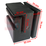 Heavy-duty rubber gate stopper for automatic gate motor by SAMT Garage & Gate Automation in Prestons, New South Wales, Australia.