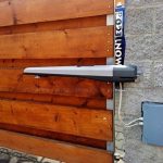 Installed Nice automatic swing gate motor with control unit by SAMT Garage & Gate Automation in Prestons, New South Wales, Australia.