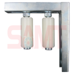 Sliding gate roller bracket by SAMT Garage & Gate Automation for automatic gate motor in Prestons, New South Wales, Australia.