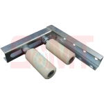 Heavy-duty sliding gate roller guide for automatic gate opener, SAMT Garage & Gate Automation, Prestons, New South Wales, Australia.