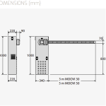 Black automatic gate sensor or accessory by SAMT Garage & Gate Automation, photographed in Prestons, New South Wales, Australia.