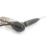 Side view of Nice gate motor antenna for signal reception, installed in Prestons, New South Wales, Australia.