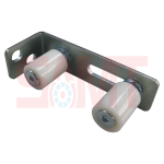 Double roller guide bracket for automatic sliding gates, SAMT Garage & Gate Automation, Prestons, Australia.
