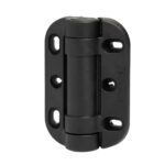 Safetech Safestop Polymer Gate Stop – Angled View Perspective (angled) photo of the SAFESTOP, clearly showing the mounting holes and robust ergonomic shape. Engineered to provide reliable impact absorption and to minimise noise or damage when gates or doors are closed By SAMT Garage & Gate Automation in Prestons, New South Wales, Australia.