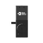 Door Works black garage door opener control unit for automatic garage door operation in Prestons, New South Wales, Australia by SAMT Garage & Gate Automation.