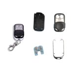 Spare garage door remote casing with labeled buttons, available at SAMT Garage & Gate Automation in Australia.